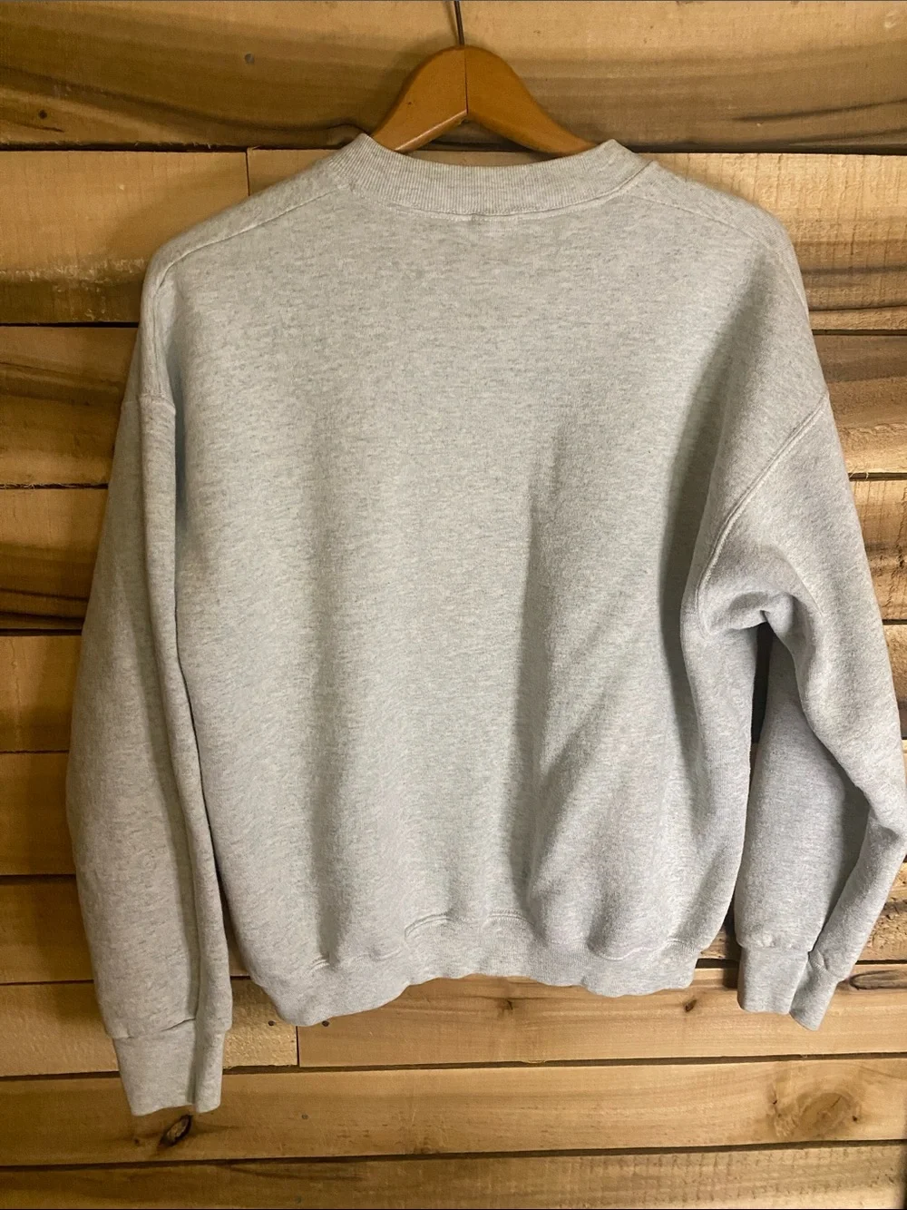 Y2K Indiana University Men's Gray Crewneck Sweatshirt with Red Script L